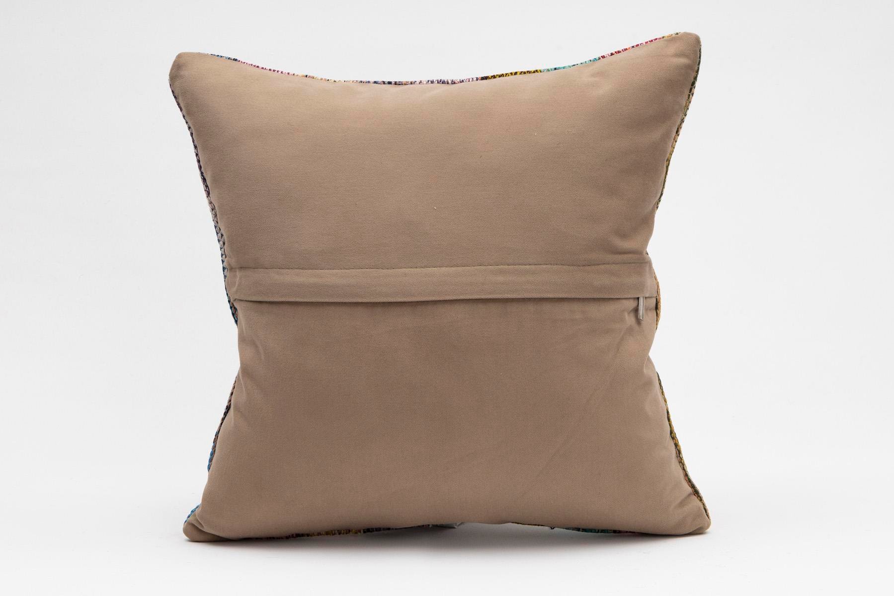 16''16'' (40x40 cm) Kilim Pillows - Vintage Handmade Kilim Pillows - Vintage Handmade Kilim Rugs - It is 100% wool. Artistic and historical rugs. Old handwoven rugs.