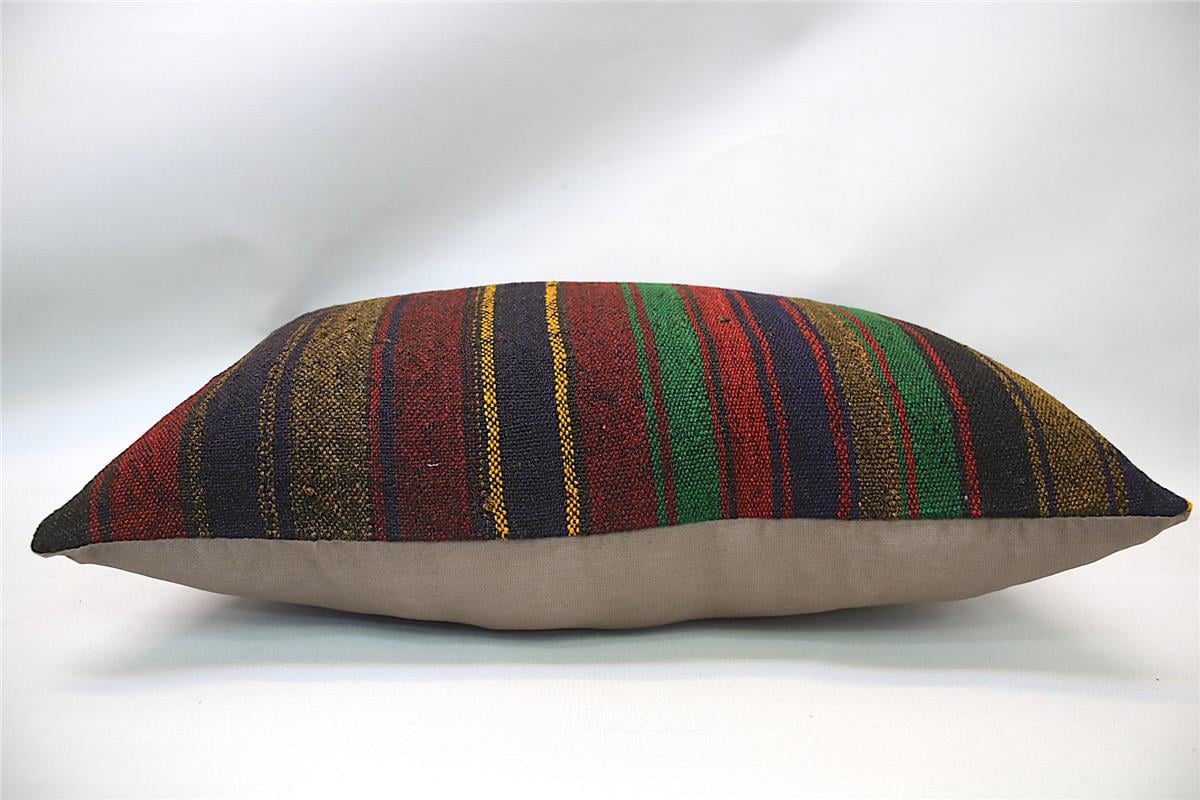 16''24'' (40x60 cm) Kilim Pillows - Vintage Handmade Kilim Pillows - Vintage Handmade Kilim Rugs - It is 100% wool. Artistic and historical rugs. Old handwoven rugs.
