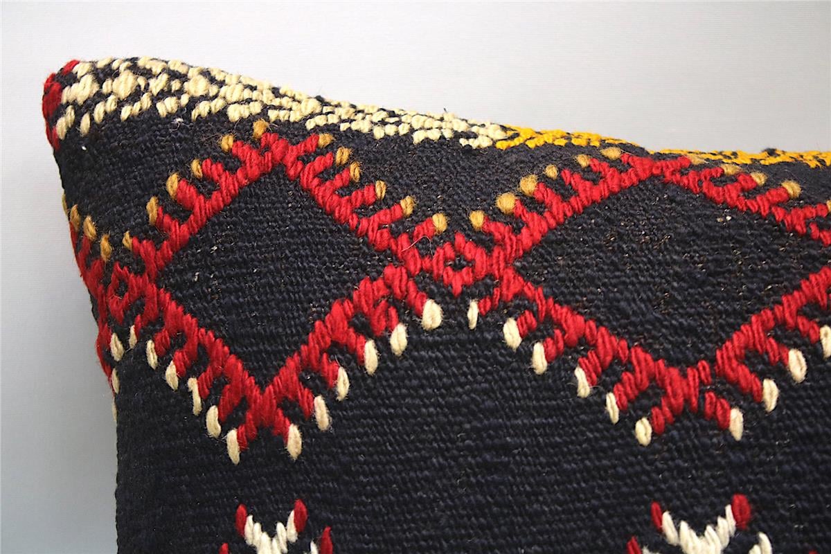 16''24'' (40x60 cm) Kilim Pillows - Vintage Handmade Kilim Pillows - Vintage Handmade Kilim Rugs - It is 100% wool. Artistic and historical rugs. Old handwoven rugs.