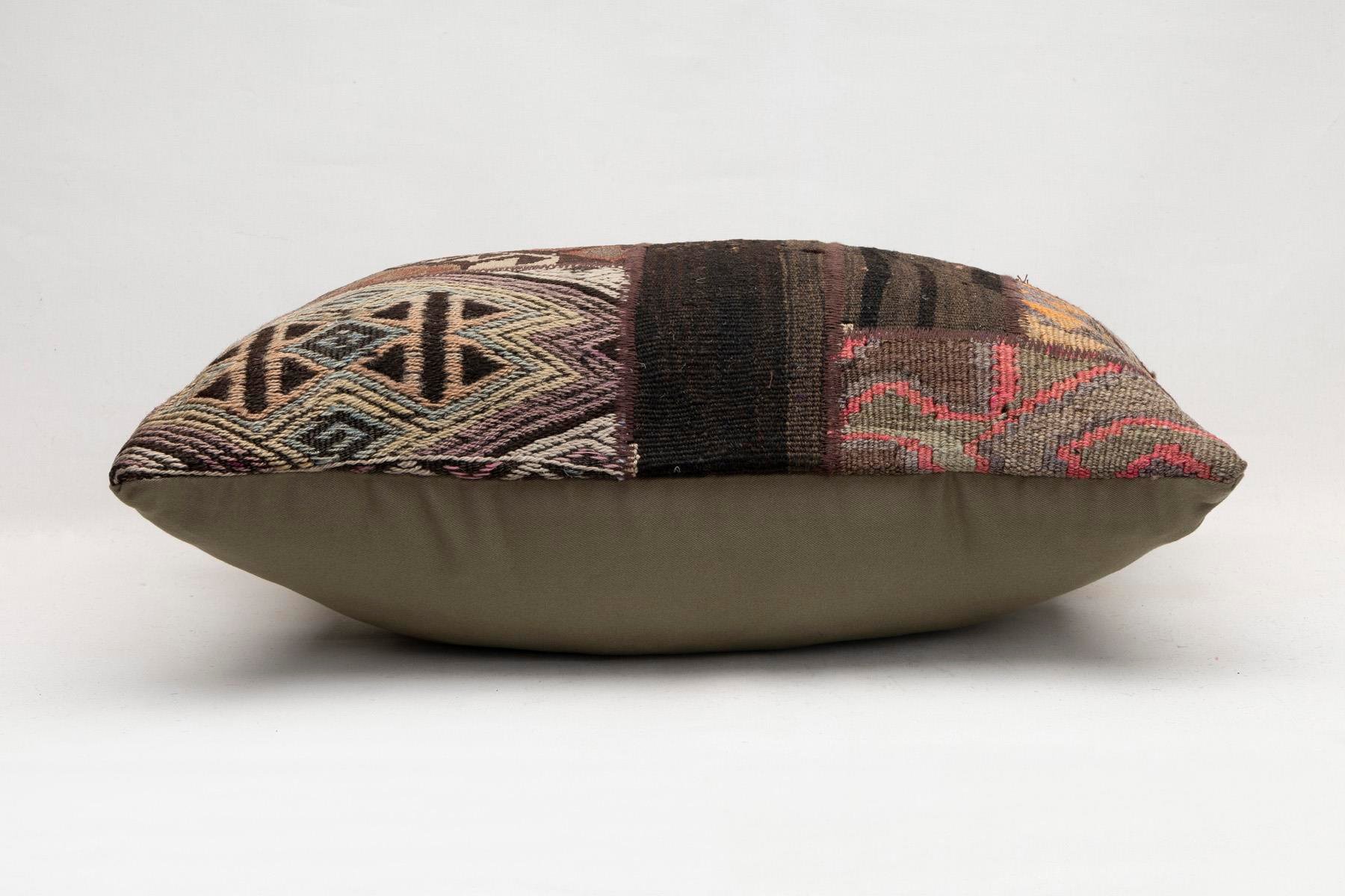 16''24'' (40x60 cm) Kilim Pillows - Vintage Handmade Kilim Pillows - Vintage Handmade Kilim Rugs - It is 100% wool. Artistic and historical rugs. Old handwoven rugs.