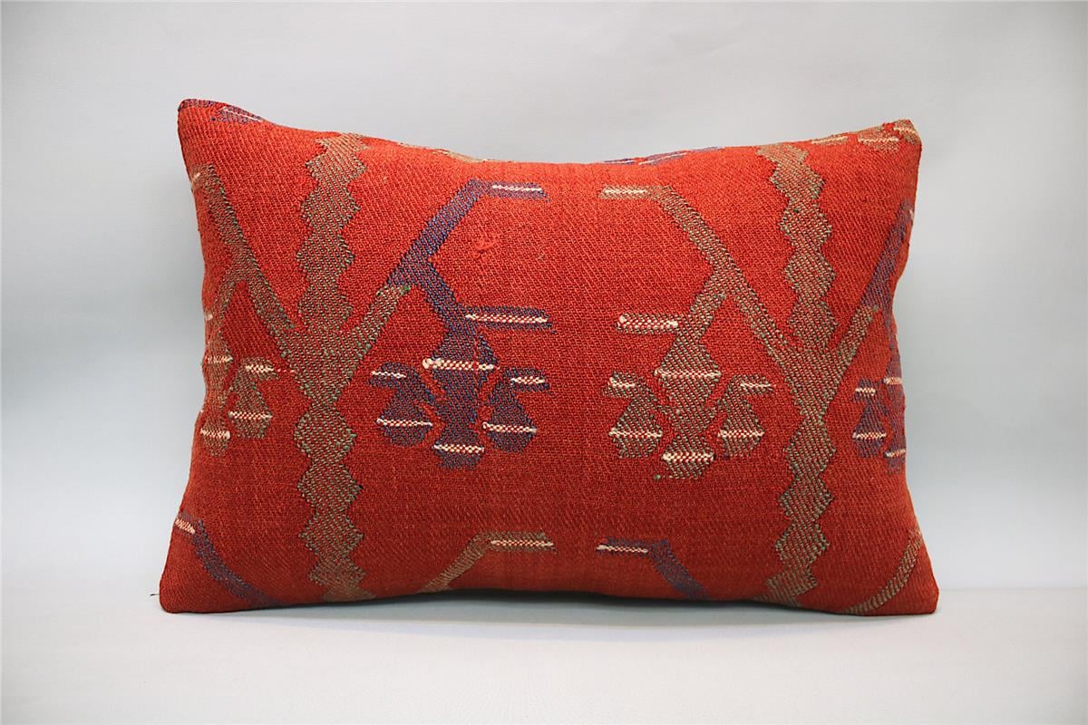 16''24'' (40x60 cm) Kilim Pillows - Vintage Handmade Kilim Pillows - Vintage Handmade Kilim Rugs - It is 100% wool. Artistic and historical rugs. Old handwoven rugs.