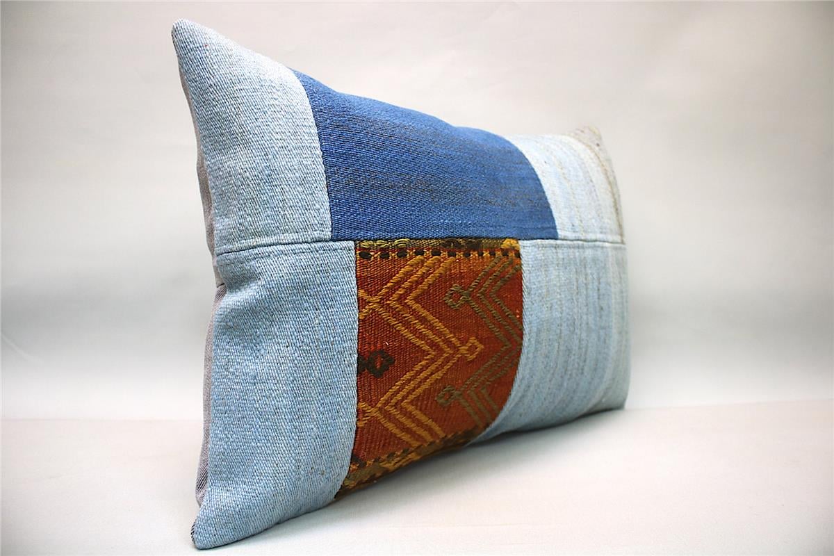 16''24'' (40x60 cm) Kilim Pillows - Vintage Handmade Kilim Pillows - Vintage Handmade Kilim Rugs - It is 100% wool. Artistic and historical rugs. Old handwoven rugs.