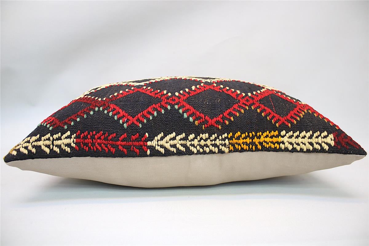 16''24'' (40x60 cm) Kilim Pillows - Vintage Handmade Kilim Pillows - Vintage Handmade Kilim Rugs - It is 100% wool. Artistic and historical rugs. Old handwoven rugs.