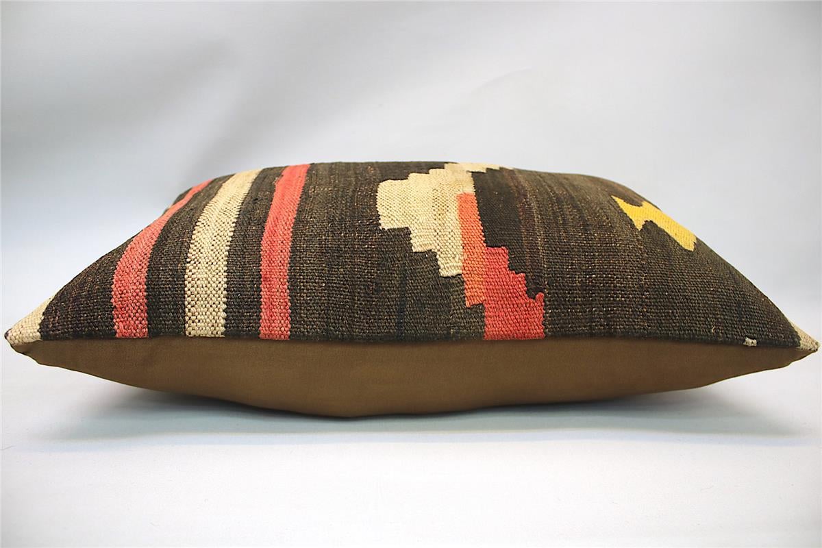 16''24'' (40x60 cm) Kilim Pillows - Vintage Handmade Kilim Pillows - Vintage Handmade Kilim Rugs - It is 100% wool. Artistic and historical rugs. Old handwoven rugs.