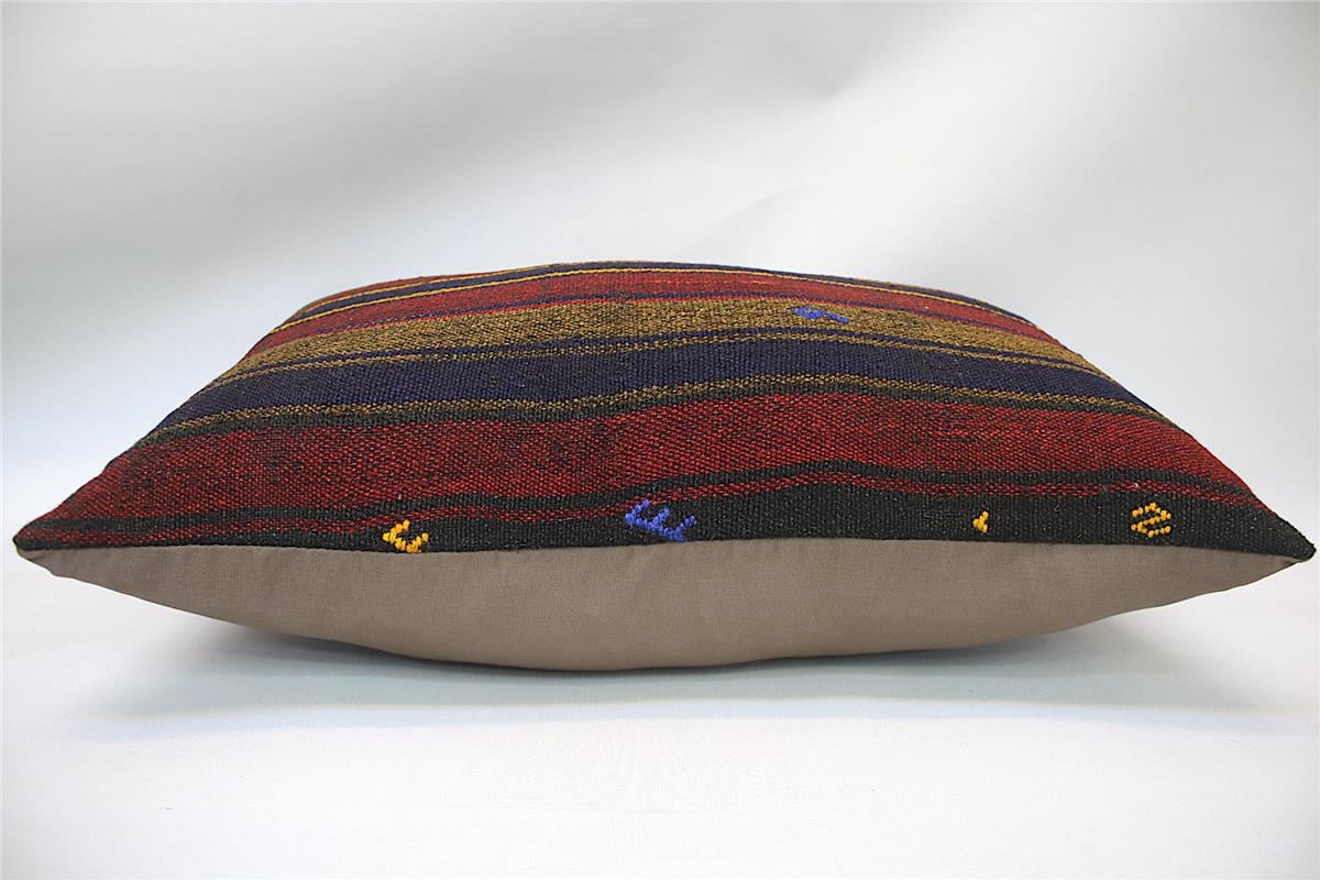 16''24'' (40x60 cm) Kilim Pillows - Vintage Handmade Kilim Pillows - Vintage Handmade Kilim Rugs - It is 100% wool. Artistic and historical rugs. Old handwoven rugs.