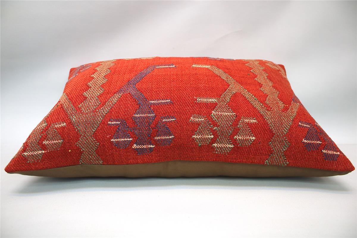 16''24'' (40x60 cm) Kilim Pillows - Vintage Handmade Kilim Pillows - Vintage Handmade Kilim Rugs - It is 100% wool. Artistic and historical rugs. Old handwoven rugs.