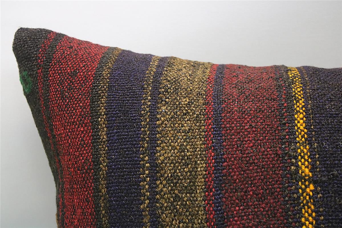 16''24'' (40x60 cm) Kilim Pillows - Vintage Handmade Kilim Pillows - Vintage Handmade Kilim Rugs - It is 100% wool. Artistic and historical rugs. Old handwoven rugs.