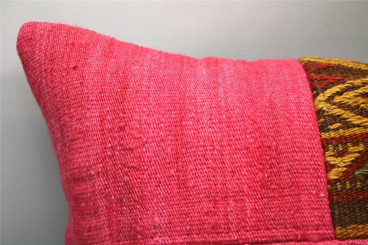 16''24'' (40x60 cm) Kilim Pillows - Vintage Handmade Kilim Pillows - Vintage Handmade Kilim Rugs - It is 100% wool. Artistic and historical rugs. Old handwoven rugs.