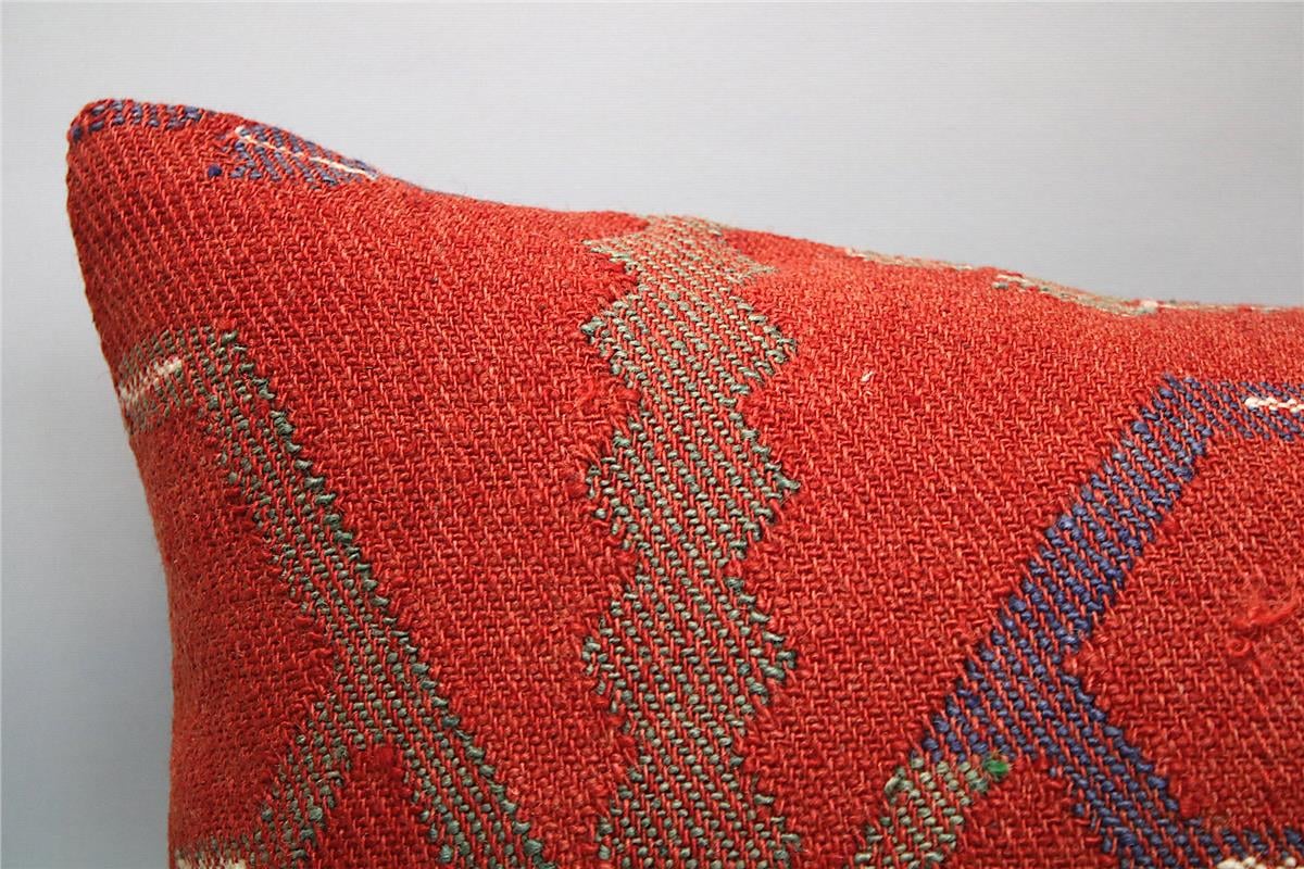 16''24'' (40x60 cm) Kilim Pillows - Vintage Handmade Kilim Pillows - Vintage Handmade Kilim Rugs - It is 100% wool. Artistic and historical rugs. Old handwoven rugs.