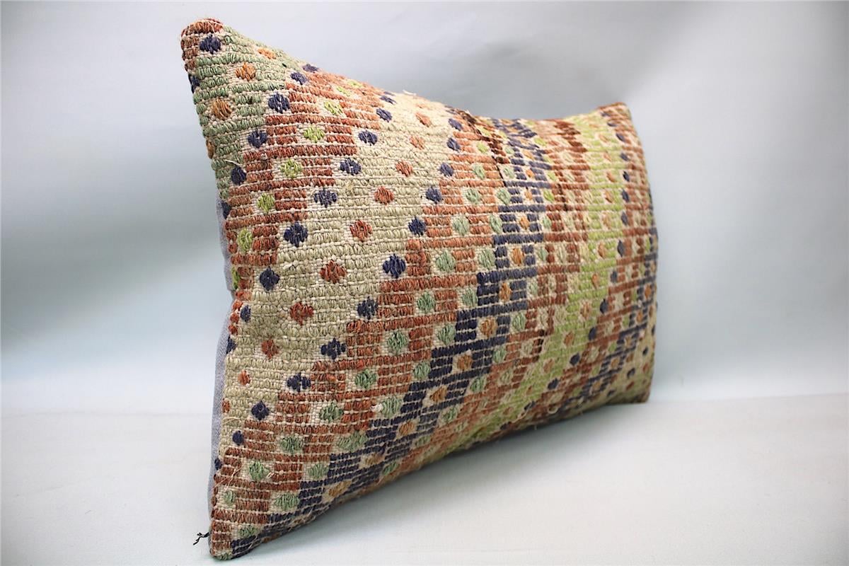 16''24'' (40x60 cm) Kilim Pillows - Vintage Handmade Kilim Pillows - Vintage Handmade Kilim Rugs - It is 100% wool. Artistic and historical rugs. Old handwoven rugs.