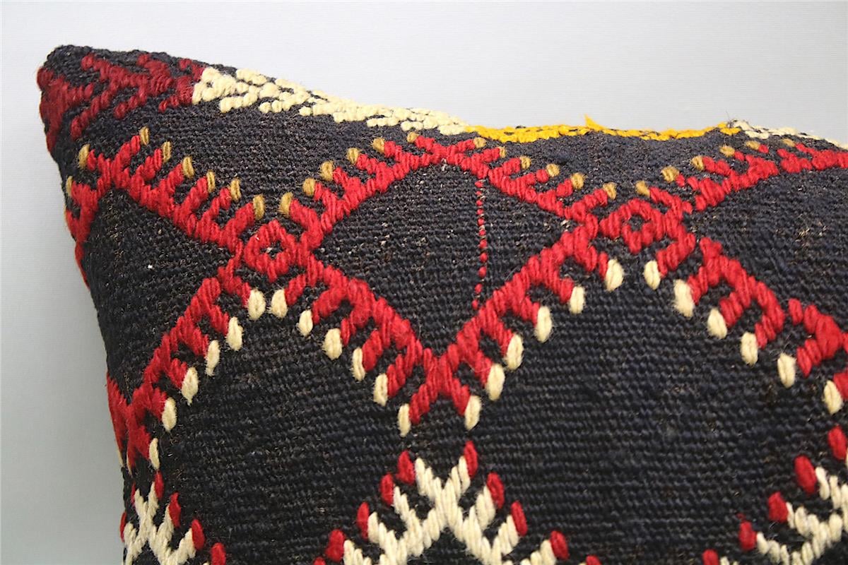 16''24'' (40x60 cm) Kilim Pillows - Vintage Handmade Kilim Pillows - Vintage Handmade Kilim Rugs - It is 100% wool. Artistic and historical rugs. Old handwoven rugs.