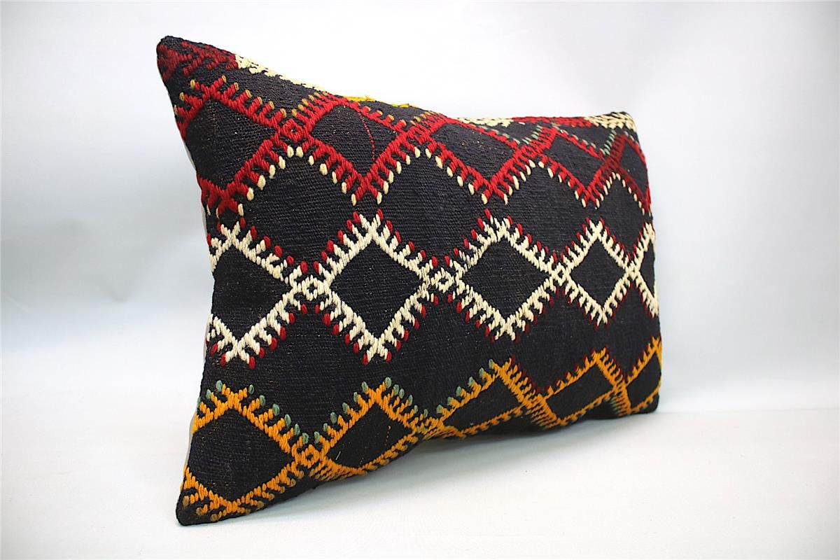 16''24'' (40x60 cm) Kilim Pillows - Vintage Handmade Kilim Pillows - Vintage Handmade Kilim Rugs - It is 100% wool. Artistic and historical rugs. Old handwoven rugs.