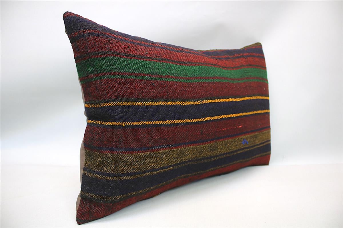 16''24'' (40x60 cm) Kilim Pillows - Vintage Handmade Kilim Pillows - Vintage Handmade Kilim Rugs - It is 100% wool. Artistic and historical rugs. Old handwoven rugs.
