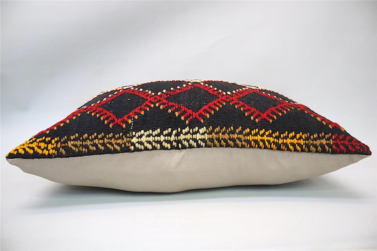 16''24'' (40x60 cm) Kilim Pillows - Vintage Handmade Kilim Pillows - Vintage Handmade Kilim Rugs - It is 100% wool. Artistic and historical rugs. Old handwoven rugs.