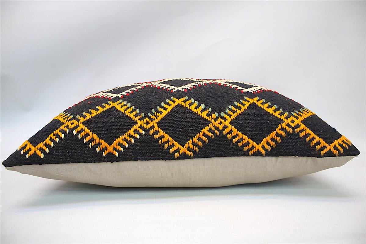 16''24'' (40x60 cm) Kilim Pillows - Vintage Handmade Kilim Pillows - Vintage Handmade Kilim Rugs - It is 100% wool. Artistic and historical rugs. Old handwoven rugs.
