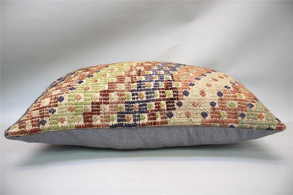 16''24'' (40x60 cm) Kilim Pillows - Vintage Handmade Kilim Pillows - Vintage Handmade Kilim Rugs - It is 100% wool. Artistic and historical rugs. Old handwoven rugs.