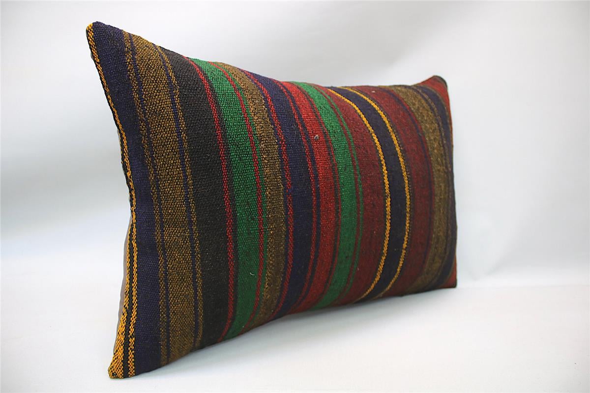 16''24'' (40x60 cm) Kilim Pillows - Vintage Handmade Kilim Pillows - Vintage Handmade Kilim Rugs - It is 100% wool. Artistic and historical rugs. Old handwoven rugs.