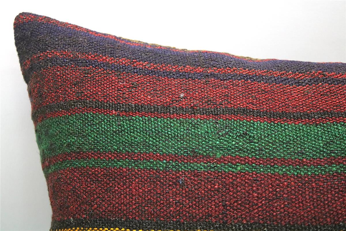16''24'' (40x60 cm) Kilim Pillows - Vintage Handmade Kilim Pillows - Vintage Handmade Kilim Rugs - It is 100% wool. Artistic and historical rugs. Old handwoven rugs.