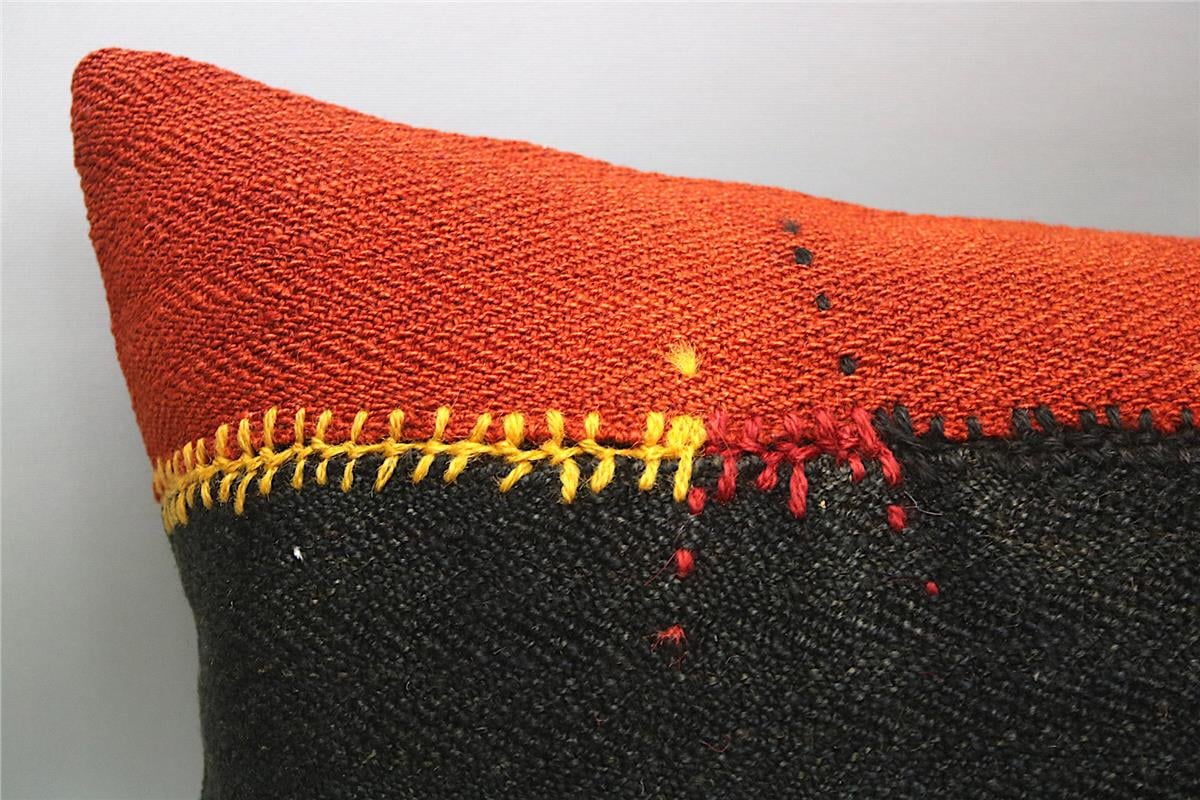 16''24'' (40x60 cm) Kilim Pillows - Vintage Handmade Kilim Pillows - Vintage Handmade Kilim Rugs - It is 100% wool. Artistic and historical rugs. Old handwoven rugs.