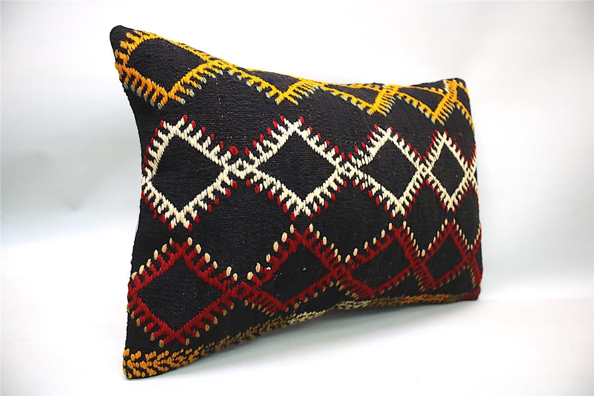 16''24'' (40x60 cm) Kilim Pillows - Vintage Handmade Kilim Pillows - Vintage Handmade Kilim Rugs - It is 100% wool. Artistic and historical rugs. Old handwoven rugs.