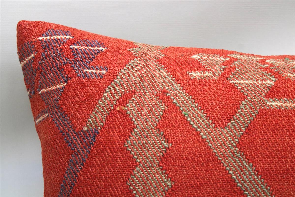 16''24'' (40x60 cm) Kilim Pillows - Vintage Handmade Kilim Pillows - Vintage Handmade Kilim Rugs - It is 100% wool. Artistic and historical rugs. Old handwoven rugs.