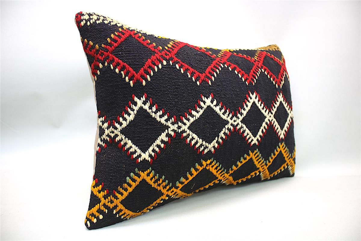 16''24'' (40x60 cm) Kilim Pillows - Vintage Handmade Kilim Pillows - Vintage Handmade Kilim Rugs - It is 100% wool. Artistic and historical rugs. Old handwoven rugs.