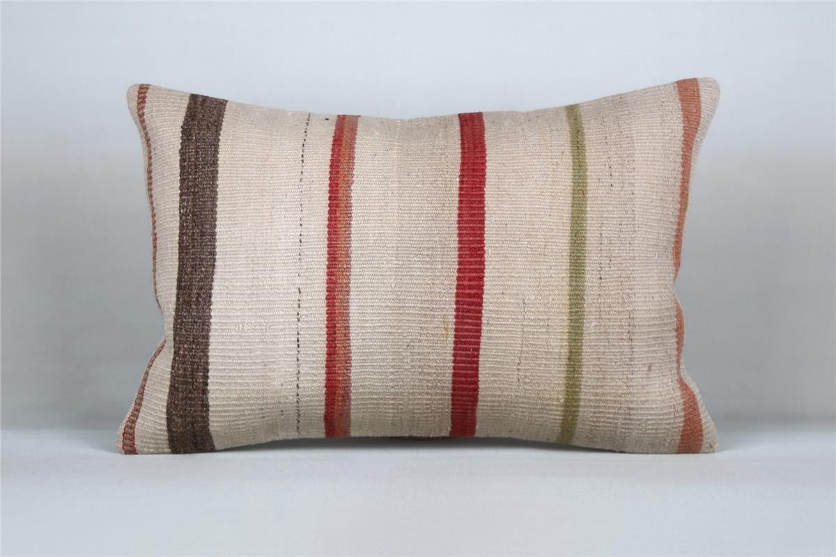 16''24'' (40x60 cm) Kilim Pillows - Vintage Handmade Kilim Pillows - Vintage Handmade Kilim Rugs - It is 100% wool. Artistic and historical rugs. Old handwoven rugs.