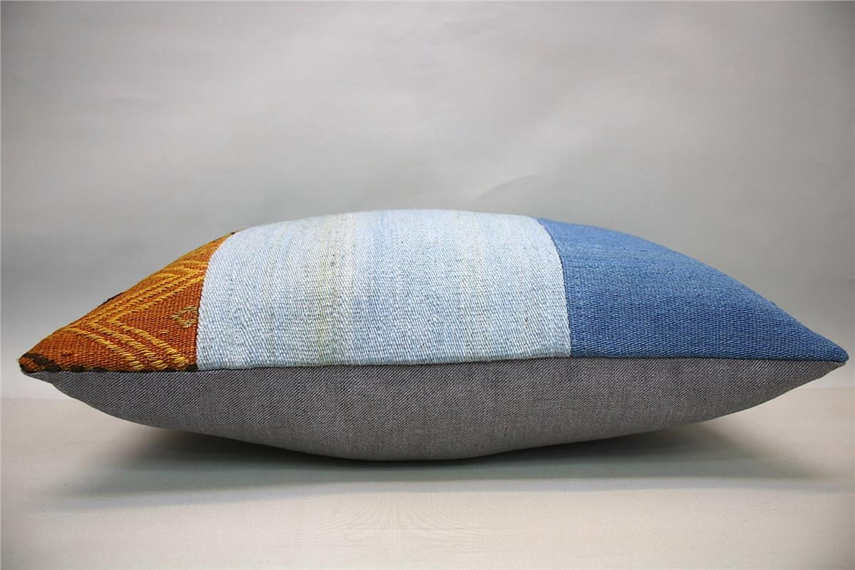 16''24'' (40x60 cm) Kilim Pillows - Vintage Handmade Kilim Pillows - Vintage Handmade Kilim Rugs - It is 100% wool. Artistic and historical rugs. Old handwoven rugs.