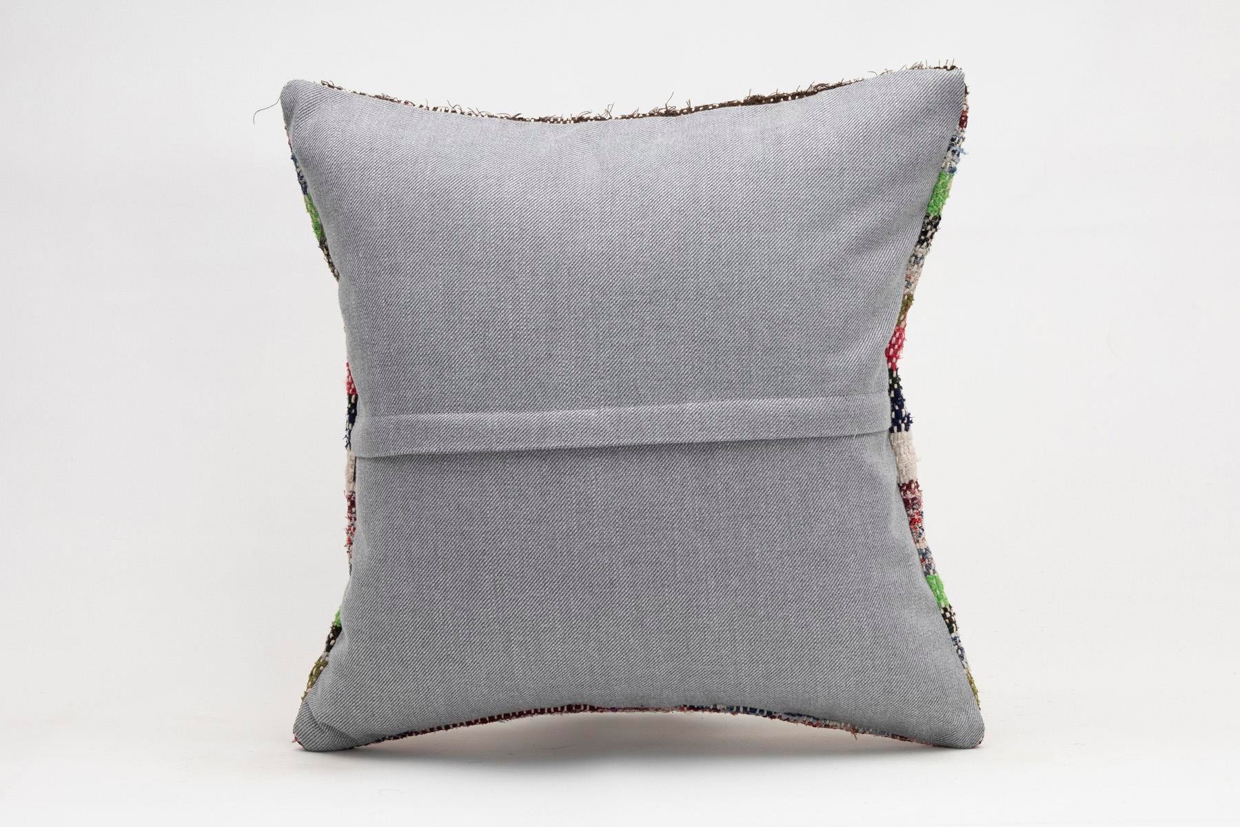 18x18 inches (45x45 cm) Kilim Pillow | KILIM WHOLESALE - Vintage Handmade Pillows - Vintage Handmade Kilim Rugs - It is 100% wool. Artistic and historical rugs. Old handwoven rugs. - Online hand woven rugs and kilim cushions sales. Shipping to a