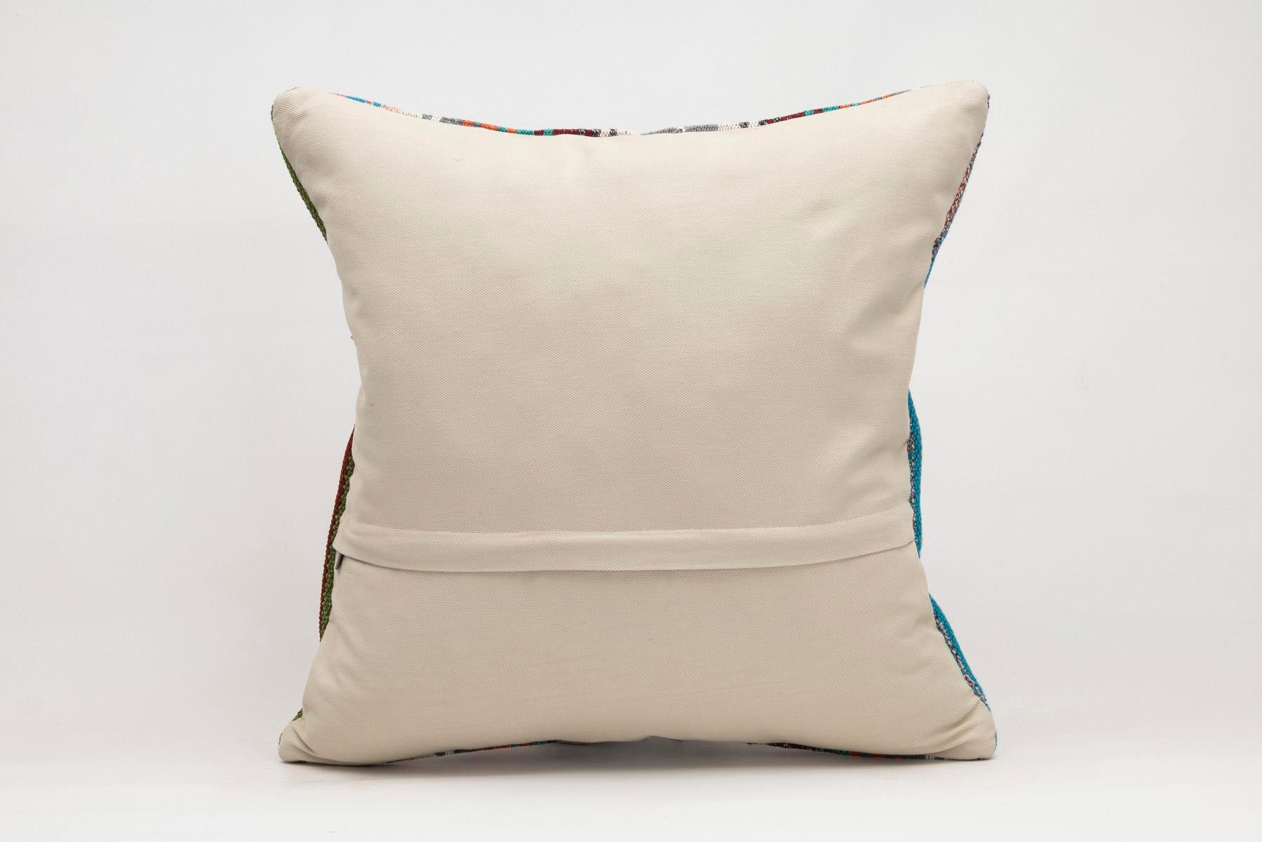 20x20 inches (50x50 cm) Kilim Pillow | KILIM WHOLESALE - Vintage Handmade Pillows - Vintage Handmade Kilim Rugs - It is 100% wool. Artistic and historical rugs. Old handwoven rugs. - Online hand woven rugs and kilim cushions sales. Shipping to a