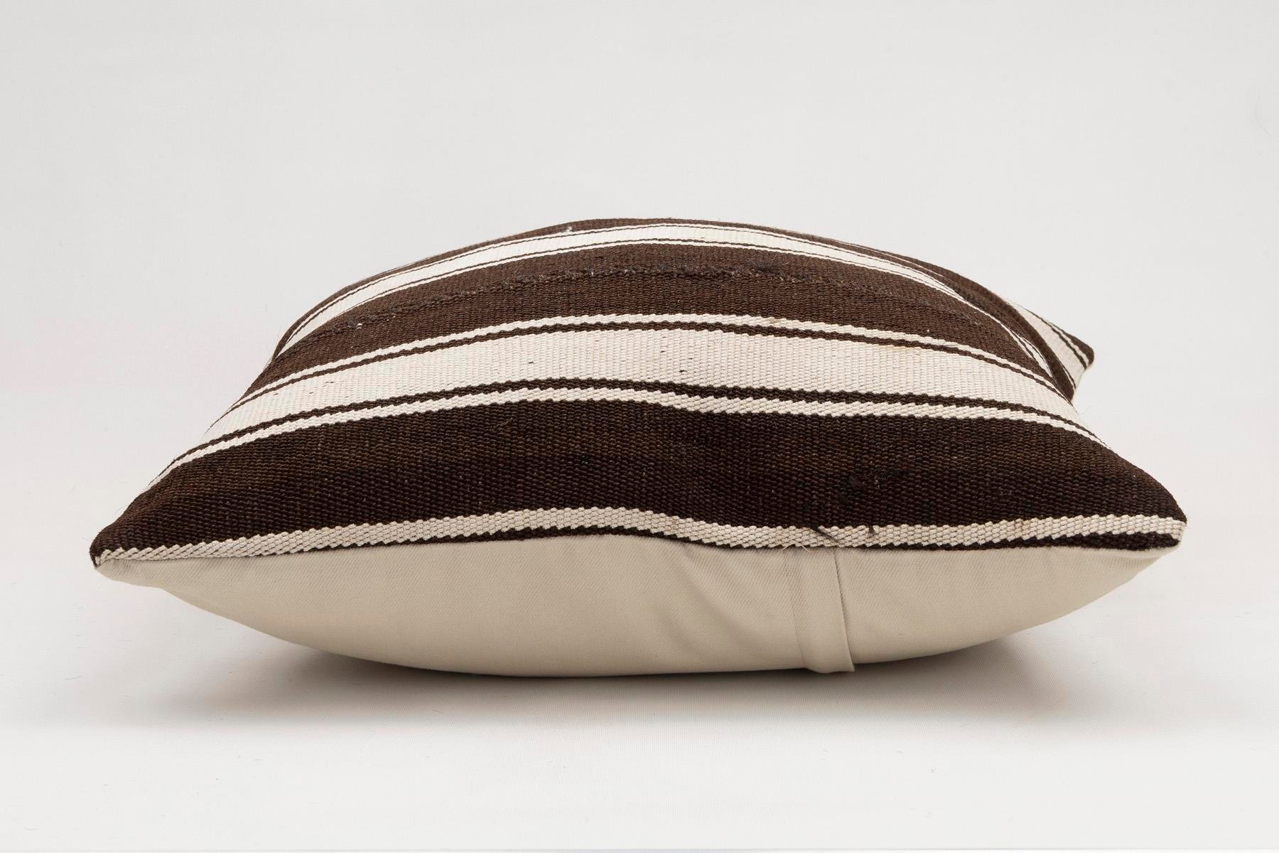 20x20 inches (50x50 cm) Kilim Pillow | KILIM WHOLESALE - Vintage Handmade Pillows - Vintage Handmade Kilim Rugs - It is 100% wool. Artistic and historical rugs. Old handwoven rugs. - Online hand woven rugs and kilim cushions sales. Shipping to a