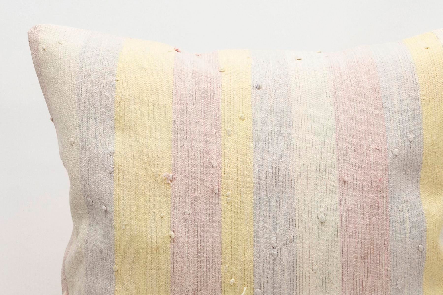 20x20 inches (50x50 cm) Kilim Pillow | KILIM WHOLESALE - Vintage Handmade Pillows - Vintage Handmade Kilim Rugs - It is 100% wool. Artistic and historical rugs. Old handwoven rugs. - Online hand woven rugs and kilim cushions sales. Shipping to a