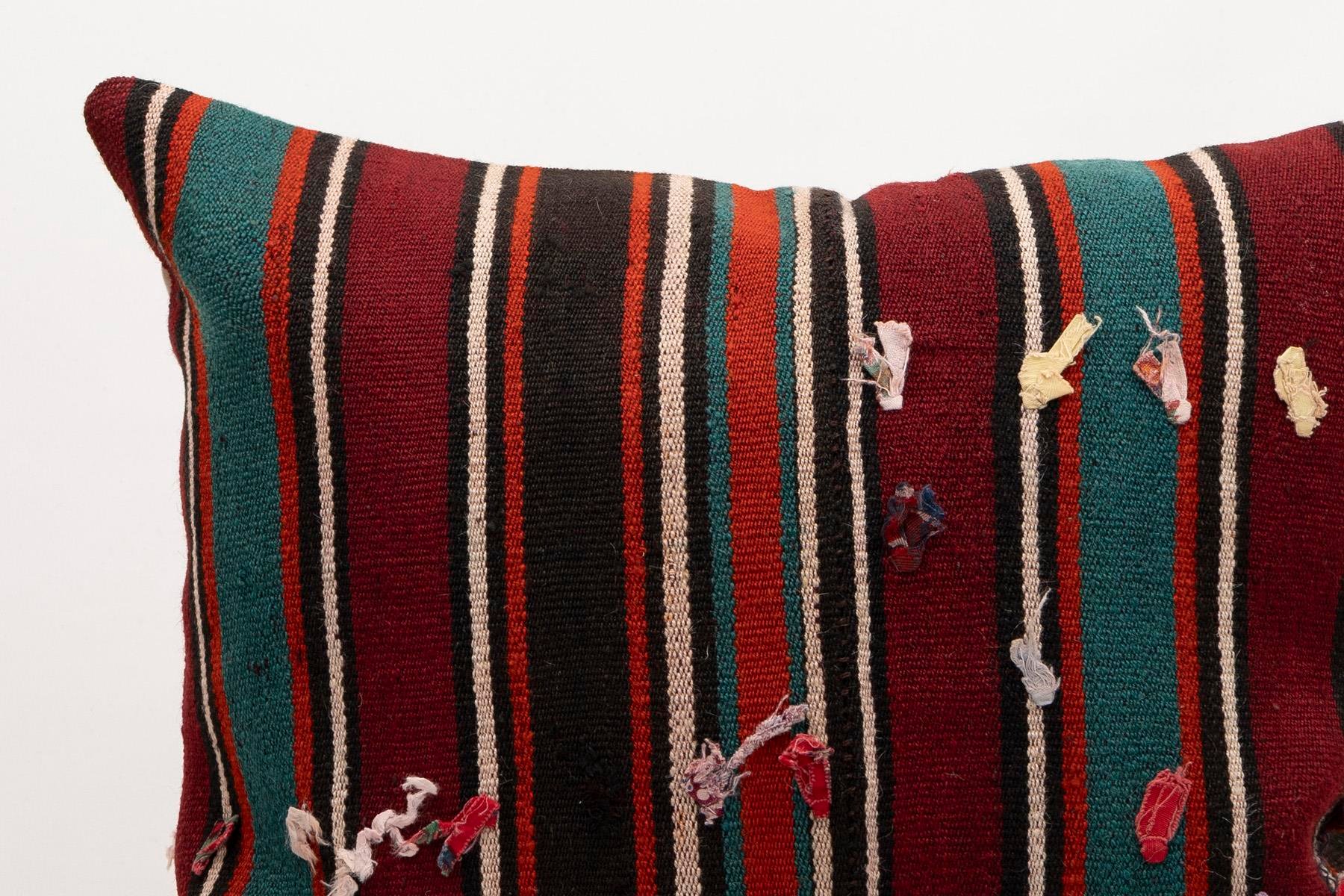 20x20 inches (50x50 cm) Kilim Pillow | KILIM WHOLESALE - Vintage Handmade Pillows - Vintage Handmade Kilim Rugs - It is 100% wool. Artistic and historical rugs. Old handwoven rugs. - Online hand woven rugs and kilim cushions sales. Shipping to a
