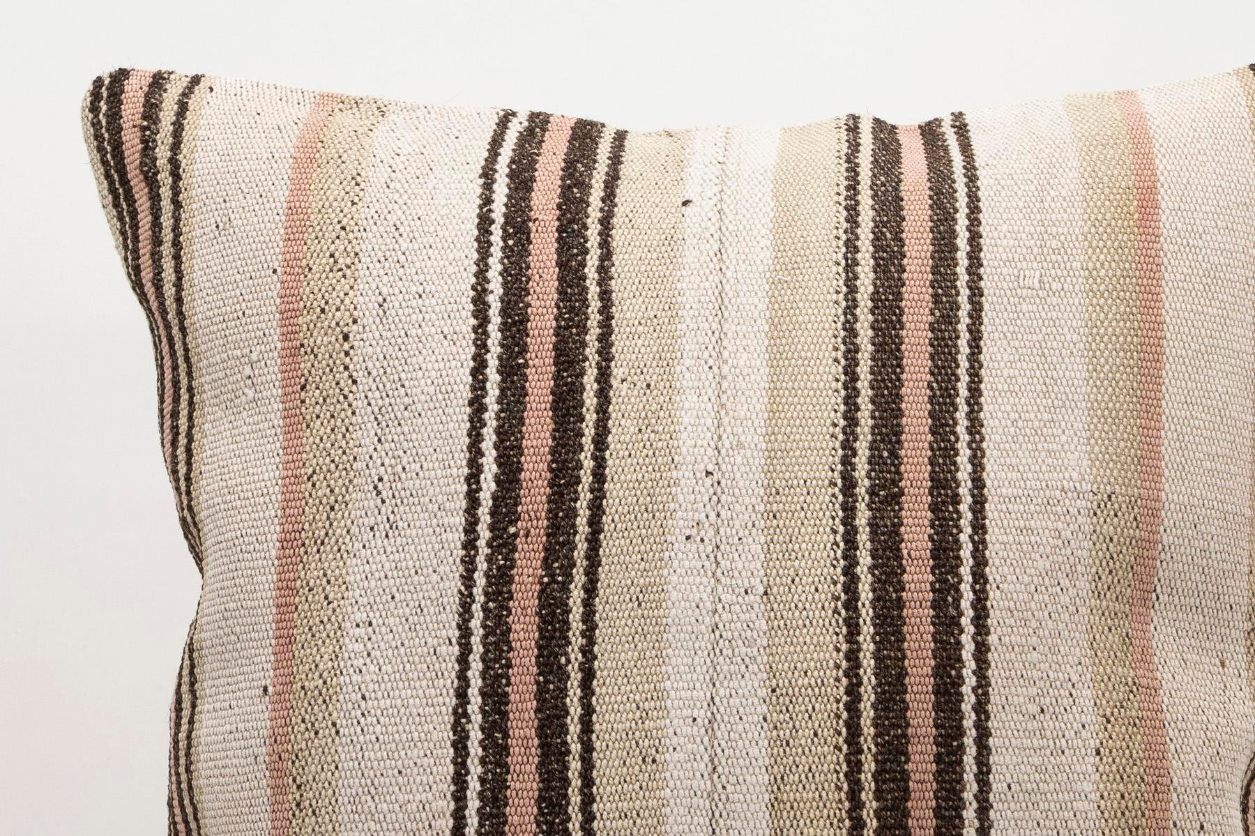 20x20 inches (50x50 cm) Kilim Pillow | KILIM WHOLESALE - Vintage Handmade Pillows - Vintage Handmade Kilim Rugs - It is 100% wool. Artistic and historical rugs. Old handwoven rugs. - Online hand woven rugs and kilim cushions sales. Shipping to a