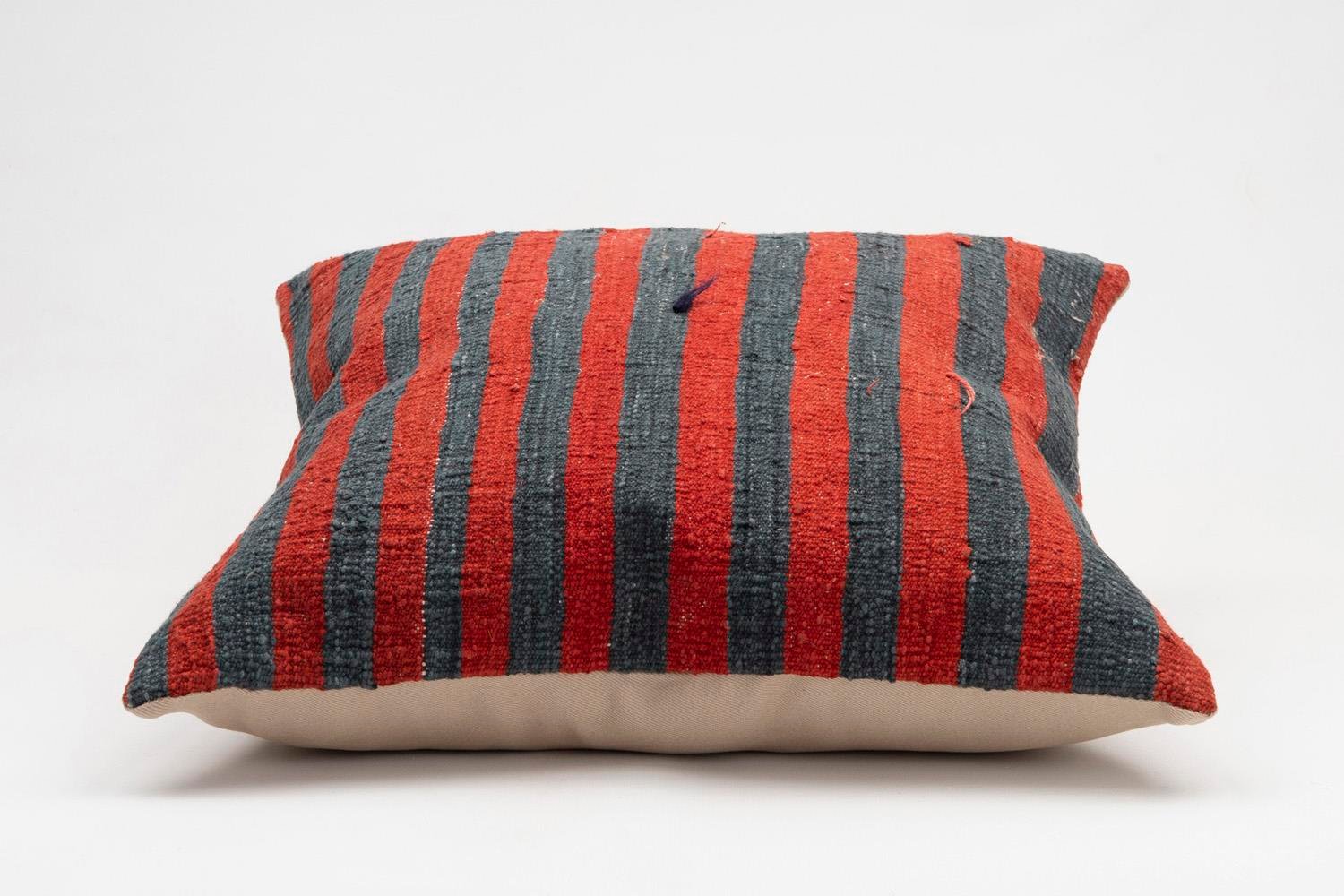 20x20 inches (50x50 cm) Kilim Pillow | KILIM WHOLESALE - Vintage Handmade Pillows - Vintage Handmade Kilim Rugs - It is 100% wool. Artistic and historical rugs. Old handwoven rugs. - Online hand woven rugs and kilim cushions sales. Shipping to a