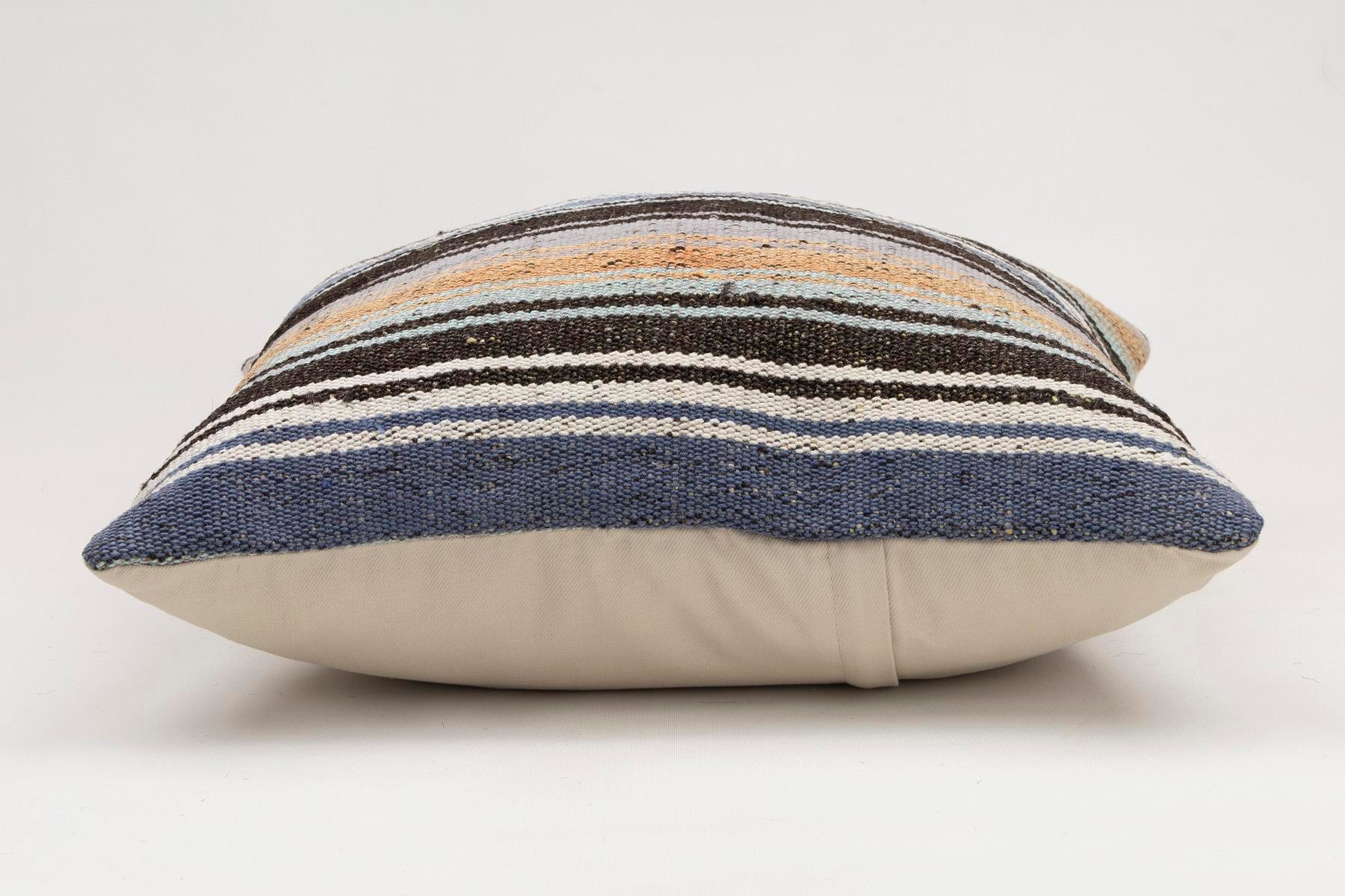 20x20 inches (50x50 cm) Kilim Pillow | KILIM WHOLESALE - Vintage Handmade Pillows - Vintage Handmade Kilim Rugs - It is 100% wool. Artistic and historical rugs. Old handwoven rugs. - Online hand woven rugs and kilim cushions sales. Shipping to a