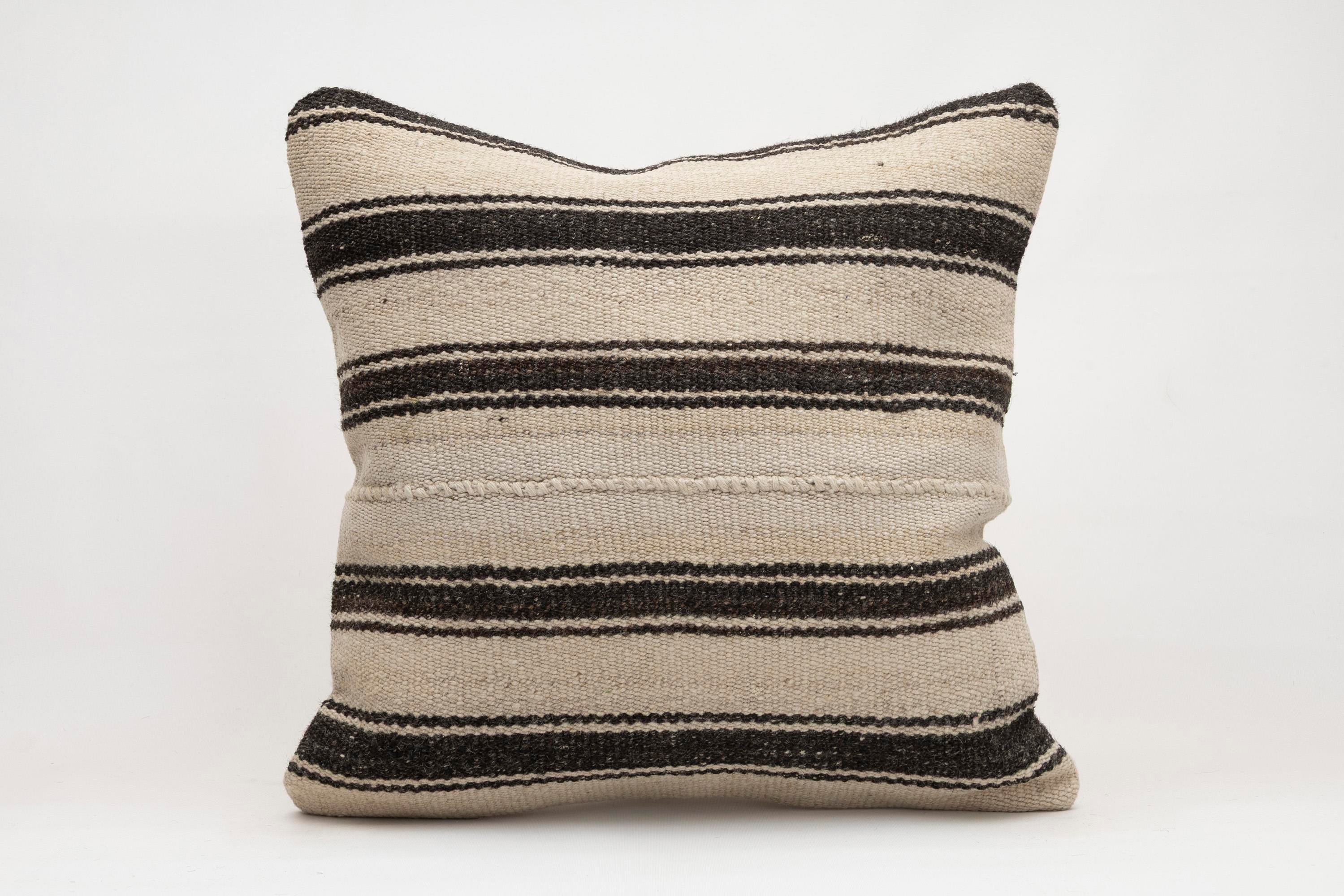 20x20 inches (50x50 cm) Kilim Pillow | KILIM WHOLESALE - Vintage Handmade Pillows - Vintage Handmade Kilim Rugs - It is 100% wool. Artistic and historical rugs. Old handwoven rugs. - Online hand woven rugs and kilim cushions sales. Shipping to a