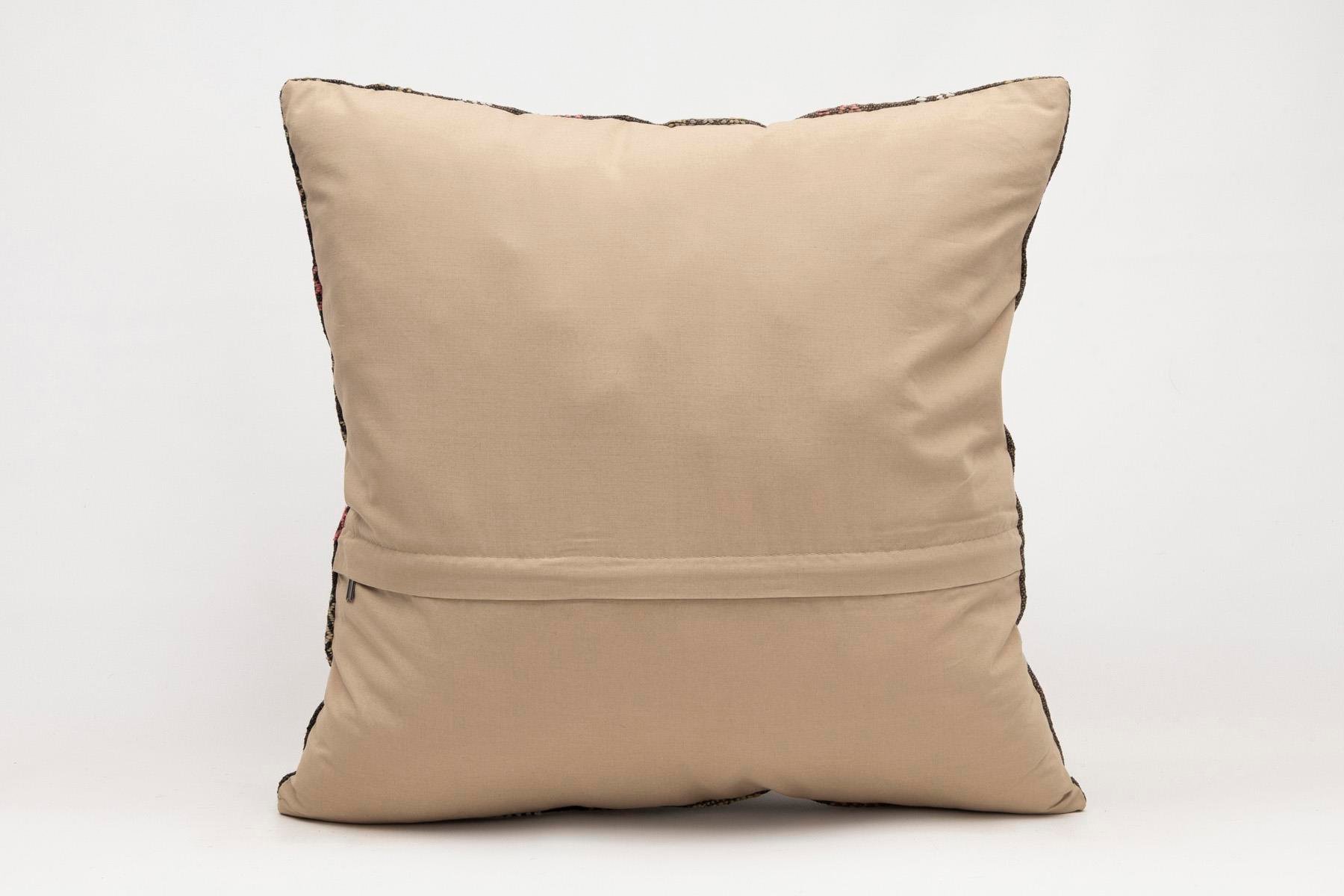 20x20 inches (50x50 cm) Kilim Pillow | KILIM WHOLESALE - Vintage Handmade Pillows - Vintage Handmade Kilim Rugs - It is 100% wool. Artistic and historical rugs. Old handwoven rugs. - Online hand woven rugs and kilim cushions sales. Shipping to a