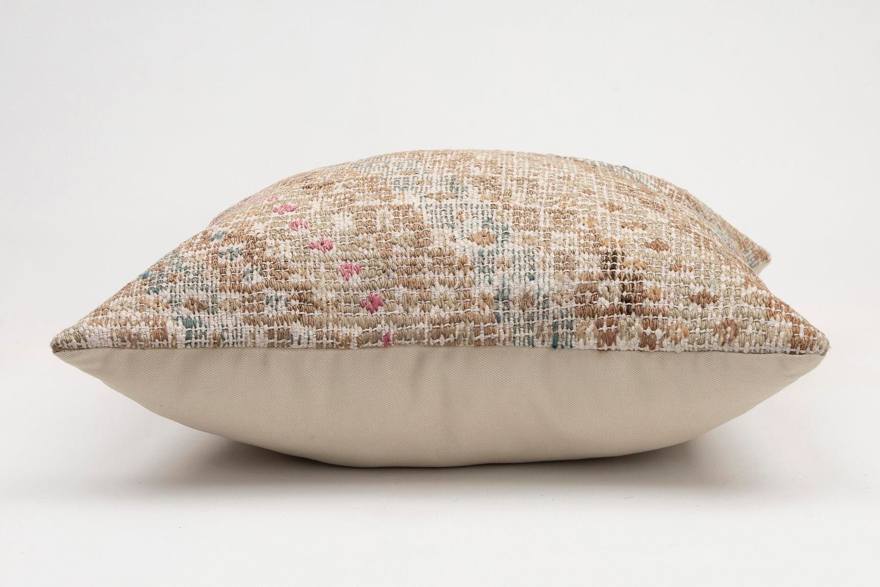 20x20 inches (50x50 cm) Kilim Pillow | KILIM WHOLESALE - Vintage Handmade Pillows - Vintage Handmade Kilim Rugs - It is 100% wool. Artistic and historical rugs. Old handwoven rugs. - Online hand woven rugs and kilim cushions sales. Shipping to a