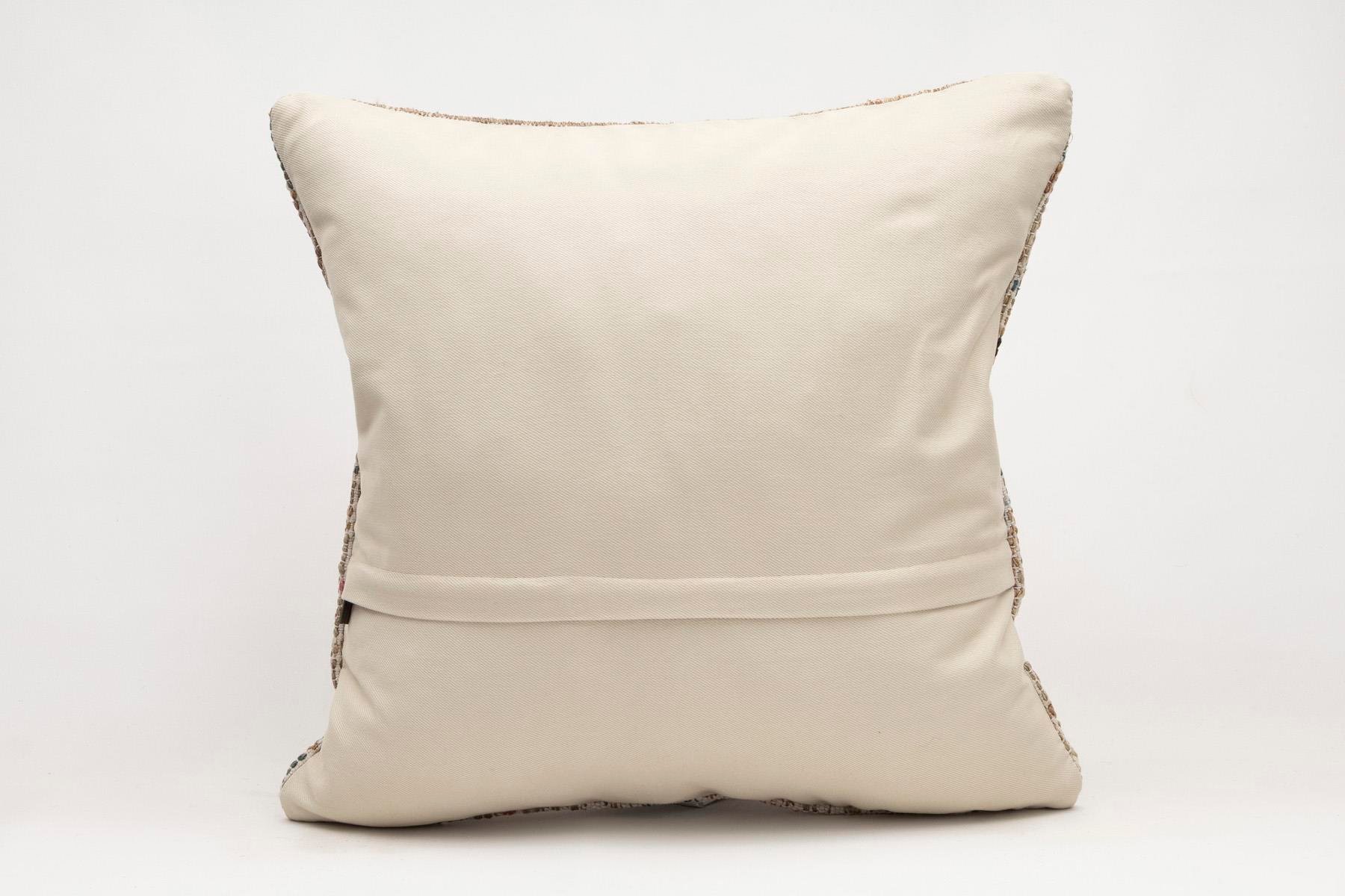 20x20 inches (50x50 cm) Kilim Pillow | KILIM WHOLESALE - Vintage Handmade Pillows - Vintage Handmade Kilim Rugs - It is 100% wool. Artistic and historical rugs. Old handwoven rugs. - Online hand woven rugs and kilim cushions sales. Shipping to a