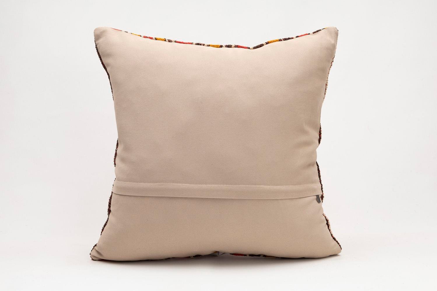 20x20 inches (50x50 cm) Kilim Pillow | KILIM WHOLESALE - Vintage Handmade Pillows - Vintage Handmade Kilim Rugs - It is 100% wool. Artistic and historical rugs. Old handwoven rugs. - Online hand woven rugs and kilim cushions sales. Shipping to a