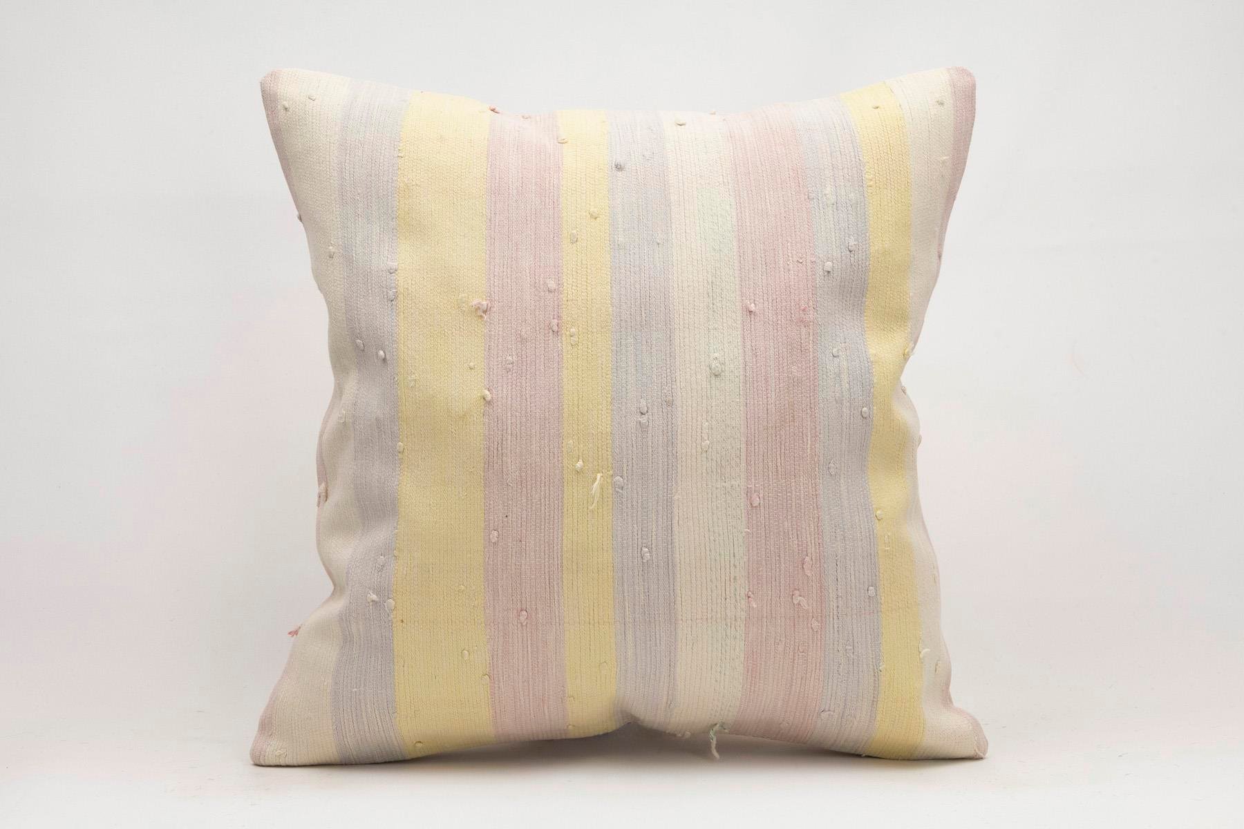 20x20 inches (50x50 cm) Kilim Pillow | KILIM WHOLESALE - Vintage Handmade Pillows - Vintage Handmade Kilim Rugs - It is 100% wool. Artistic and historical rugs. Old handwoven rugs. - Online hand woven rugs and kilim cushions sales. Shipping to a