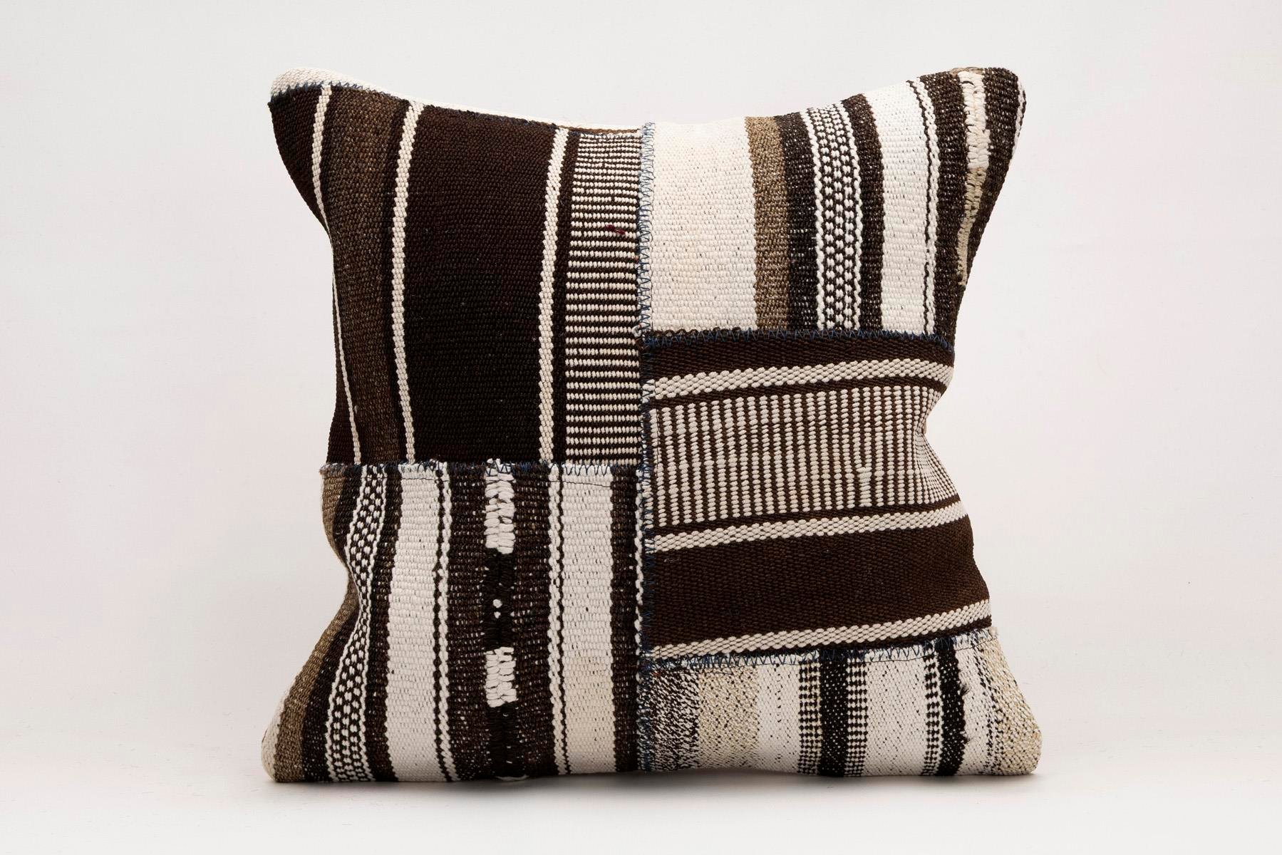20x20 inches (50x50 cm) Kilim Pillow | KILIM WHOLESALE - Vintage Handmade Pillows - Vintage Handmade Kilim Rugs - It is 100% wool. Artistic and historical rugs. Old handwoven rugs. - Online hand woven rugs and kilim cushions sales. Shipping to a