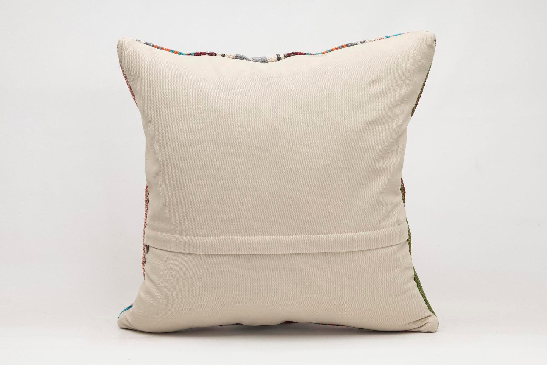 20x20 inches (50x50 cm) Kilim Pillow | KILIM WHOLESALE - Vintage Handmade Pillows - Vintage Handmade Kilim Rugs - It is 100% wool. Artistic and historical rugs. Old handwoven rugs. - Online hand woven rugs and kilim cushions sales. Shipping to a