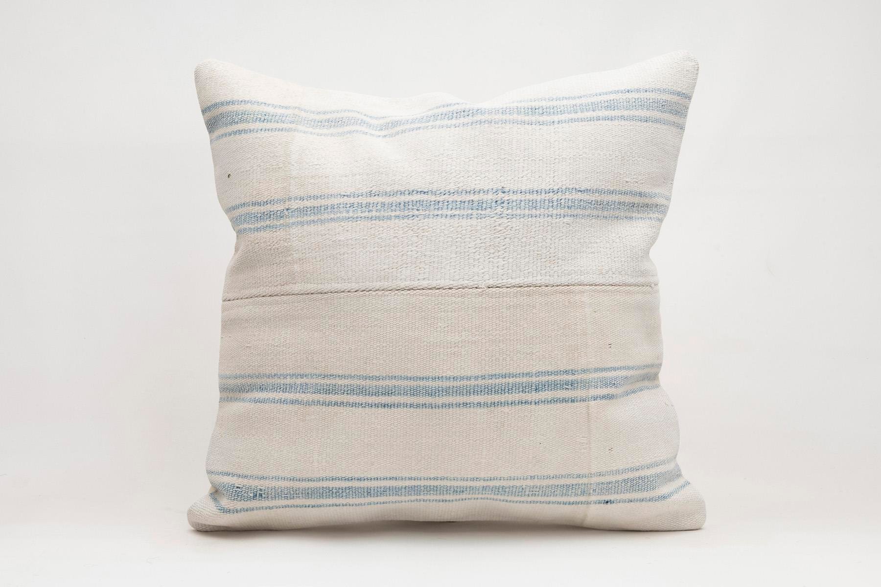 20x20 inches (50x50 cm) Kilim Pillow | KILIM WHOLESALE - Vintage Handmade Pillows - Vintage Handmade Kilim Rugs - It is 100% wool. Artistic and historical rugs. Old handwoven rugs. - Online hand woven rugs and kilim cushions sales. Shipping to a