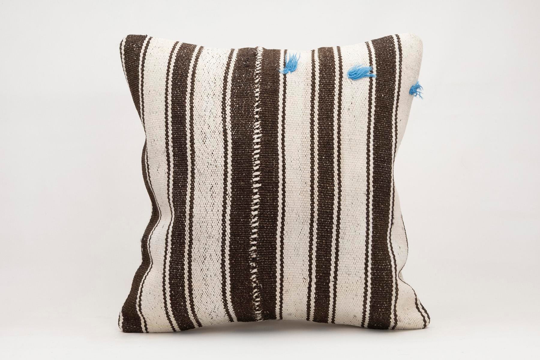 20x20 inches (50x50 cm) Kilim Pillow | KILIM WHOLESALE - Vintage Handmade Pillows - Vintage Handmade Kilim Rugs - It is 100% wool. Artistic and historical rugs. Old handwoven rugs. - Online hand woven rugs and kilim cushions sales. Shipping to a