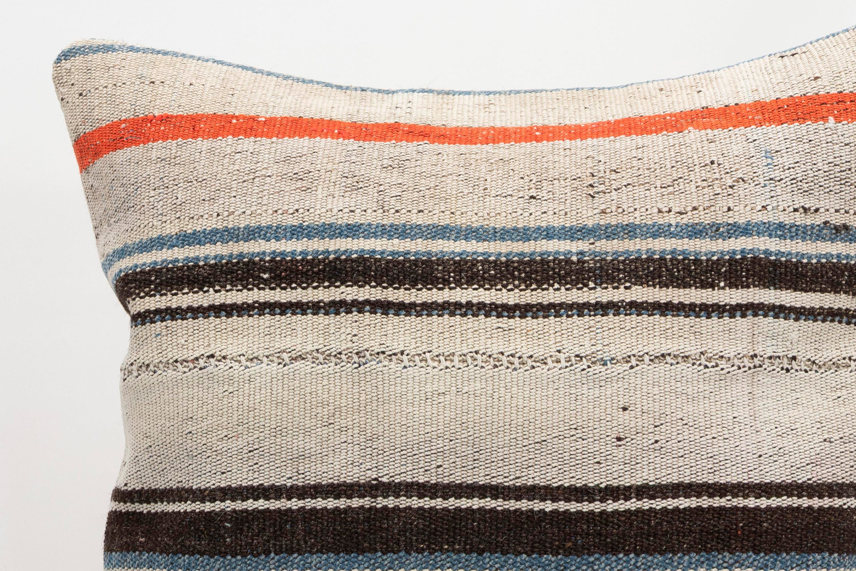 20x20 inches (50x50 cm) Kilim Pillow | KILIM WHOLESALE - Vintage Handmade Pillows - Vintage Handmade Kilim Rugs - It is 100% wool. Artistic and historical rugs. Old handwoven rugs. - Online hand woven rugs and kilim cushions sales. Shipping to a