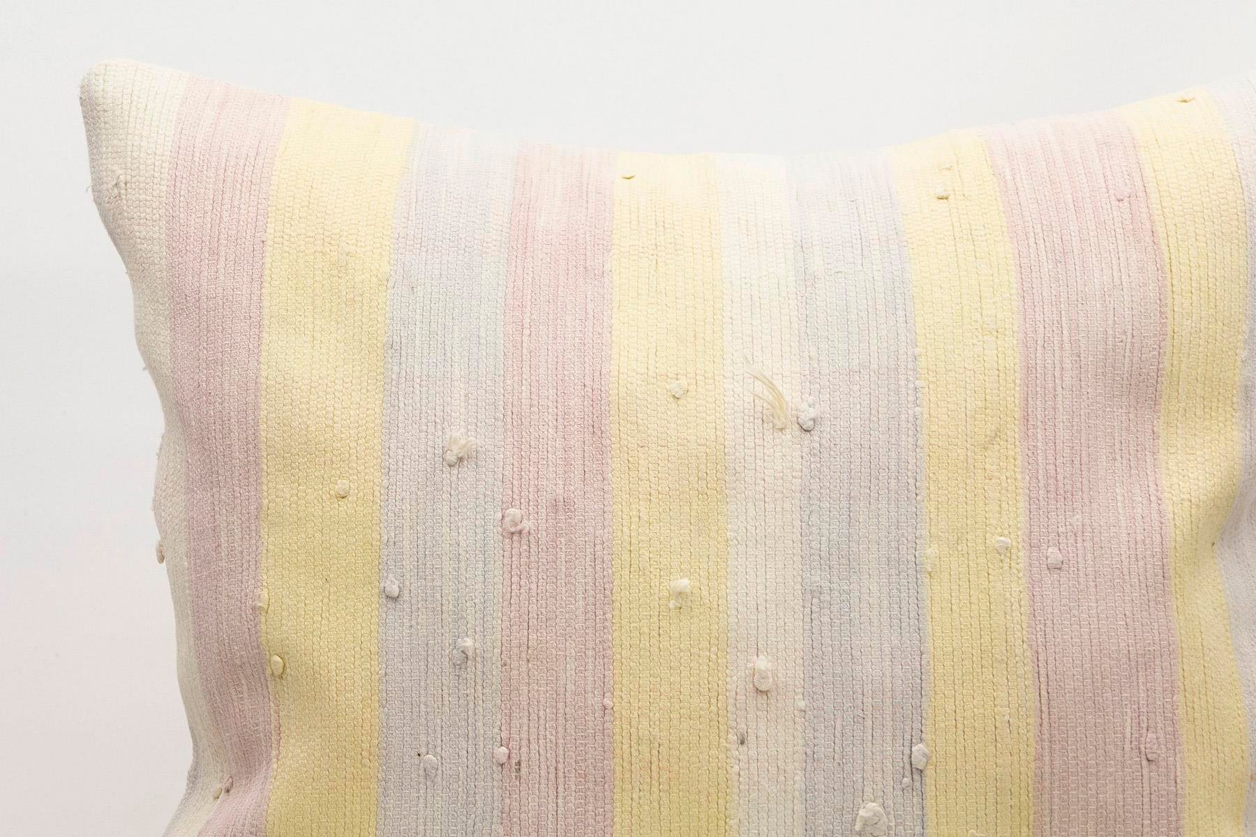 20x20 inches (50x50 cm) Kilim Pillow | KILIM WHOLESALE - Vintage Handmade Pillows - Vintage Handmade Kilim Rugs - It is 100% wool. Artistic and historical rugs. Old handwoven rugs. - Online hand woven rugs and kilim cushions sales. Shipping to a