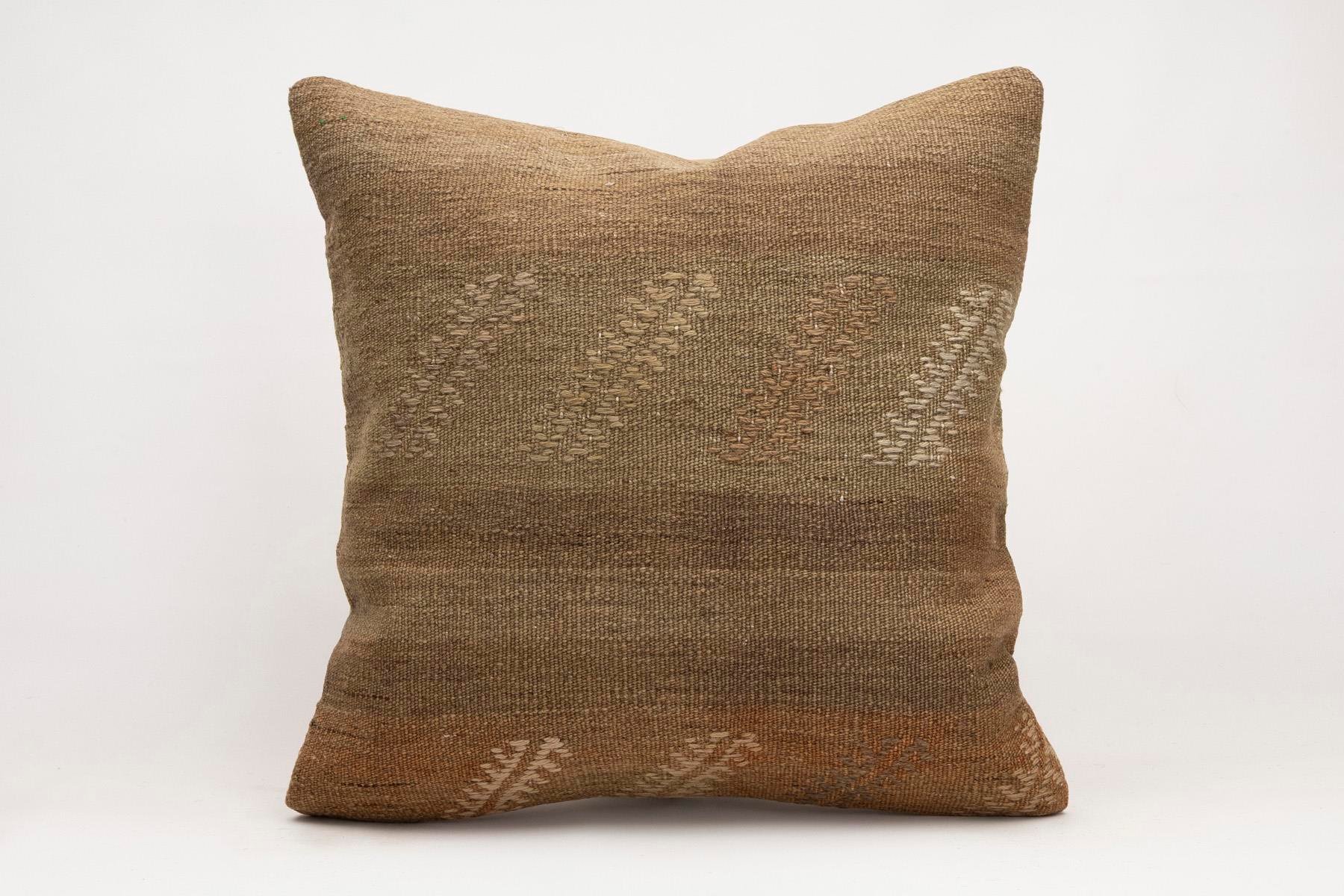 20x20 inches (50x50 cm) Kilim Pillow | KILIM WHOLESALE - Vintage Handmade Pillows - Vintage Handmade Kilim Rugs - It is 100% wool. Artistic and historical rugs. Old handwoven rugs. - Online hand woven rugs and kilim cushions sales. Shipping to a