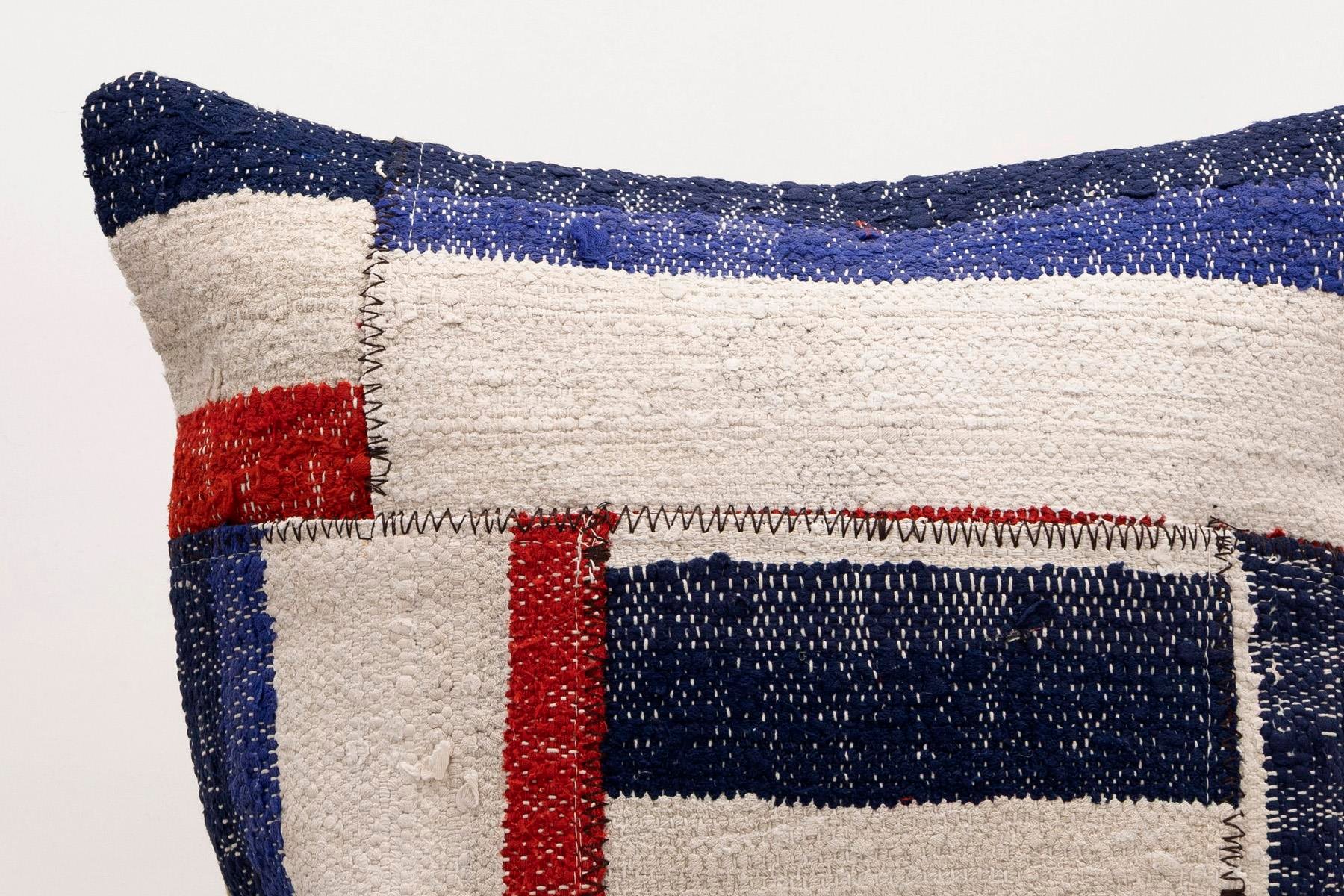20x20 inches (50x50 cm) Kilim Pillow | KILIM WHOLESALE - Vintage Handmade Pillows - Vintage Handmade Kilim Rugs - It is 100% wool. Artistic and historical rugs. Old handwoven rugs. - Online hand woven rugs and kilim cushions sales. Shipping to a